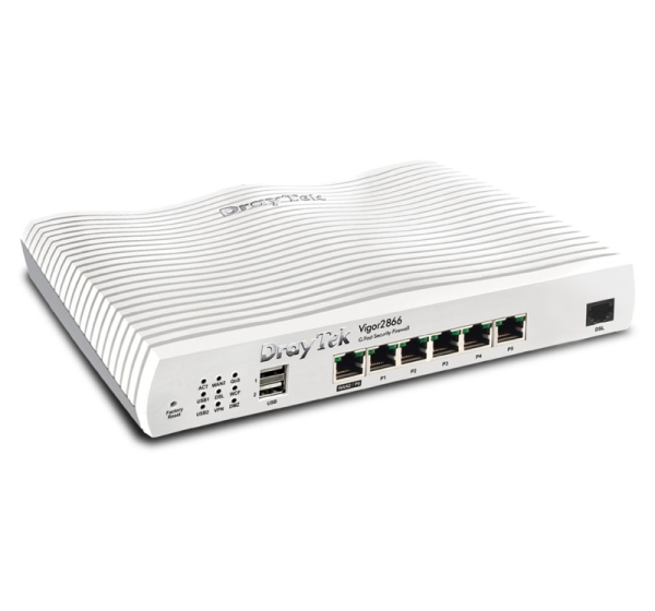 DrayTek Vigor 2866: Gfast Modem-Firewall wired router Gigabit Ethernet Grey