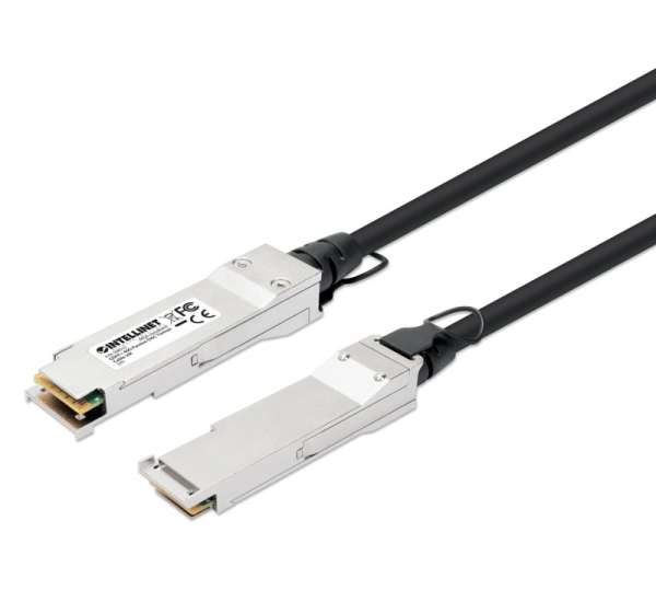 Intellinet 2m 40G QSFP+ Passive Direct Attach Copper Twinax Cable 30AWG MSA QSFP-H40G-CU2M compatible