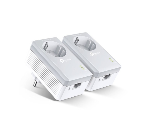 TP-Link Passthrough Powerline 600 Starter Kit, 1 Port