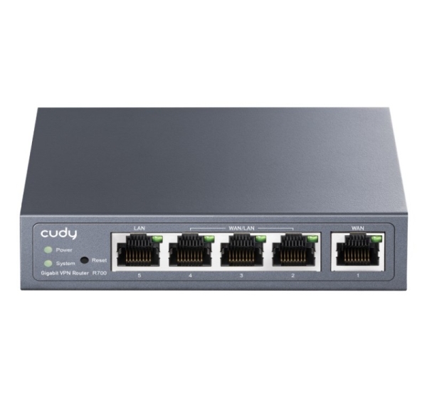 Cudy Gigabit Multi-WAN VPN Router wired router Fast Ethernet, Gigabit Ethernet Grey