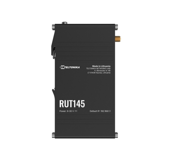 Teltonika RUT145 wireless router Fast Ethernet Single-band (2.4 GHz) Black