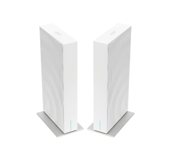Acer Wave 7, wifi 7 Mesh Router, EU plug, dual pack Dual-band (2.4GHz + 5GHz or 2.4GHz + 6GHz) Wi-Fi 7 (802.11be) 4