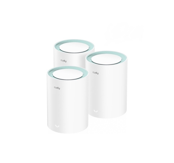 Cudy M1300 3-PACK mesh wi-fi system Dual-band (2.4 GHz / 5 GHz) Wi-Fi 5 (802.11ac) White 2 Internal