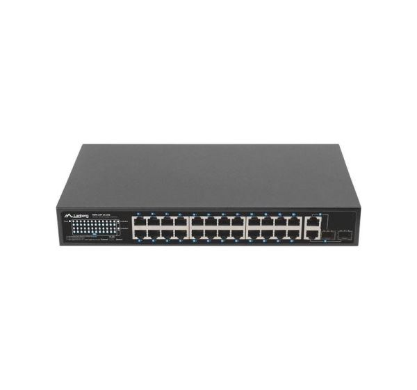 Lanberg Switch 24X 100MB DSP+/2X Combo Rack 19" 250W