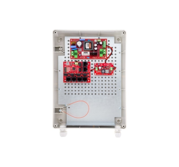SWITCH POE 5-PORTOWY Z ZASILANIEM BUFOROWYM ATTE IPUPS-5-11-XL2