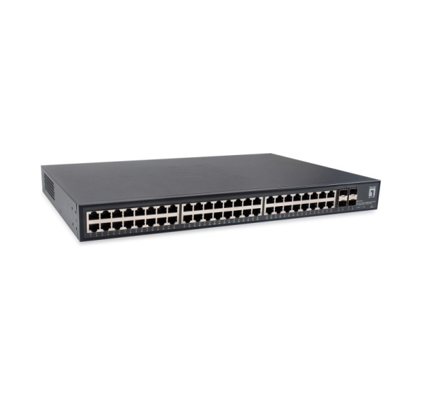 LevelOne GTU-5211 network switch Unmanaged Gigabit Ethernet (10/100/1000) Black