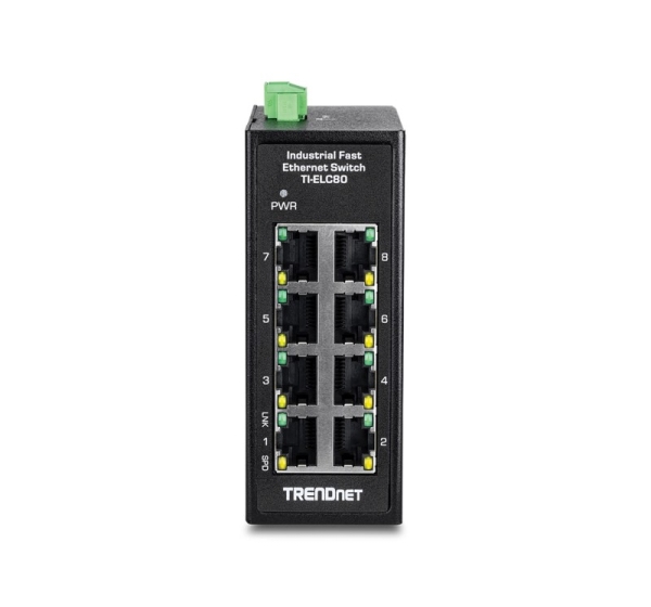 Trendnet TI-ELC80 network switch Unmanaged Fast Ethernet (10/100) Black