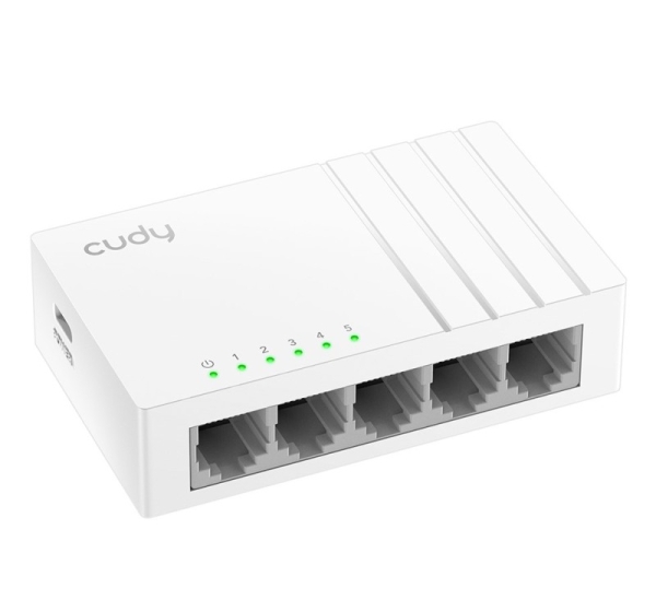 Cudy FS105D network switch Unmanaged Fast Ethernet (10/100) White