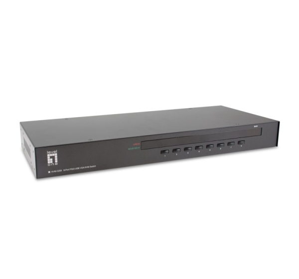 LevelOne 8-Port PS/2-USB VGA KVM Switch