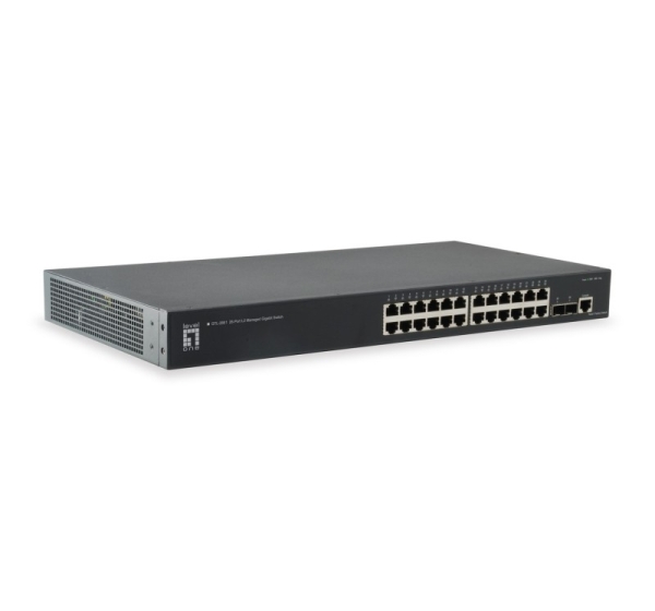 LevelOne KILBY 26-Port L2 Managed Gigabit Switch, 2 x 10GbE SFP+