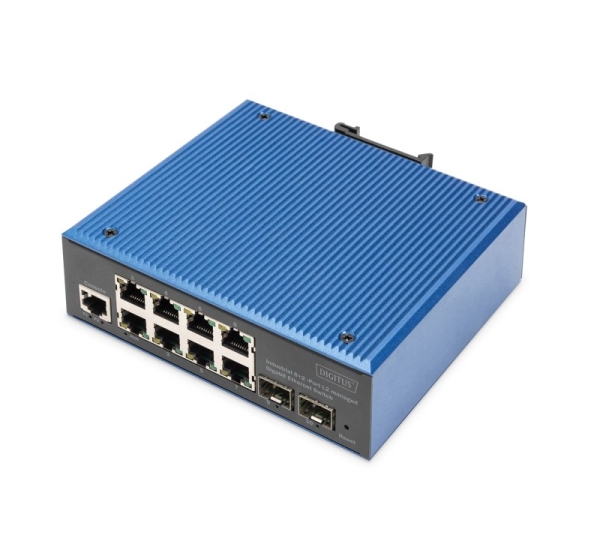 Digitus Industrial 8+2 -Port L2 managed Gigabit Ethernet Switch