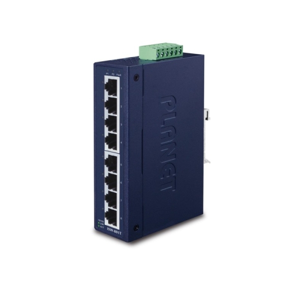 PLANET ISW-801T network switch Unmanaged L2 Fast Ethernet (10/100) Blue