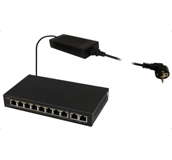 PULSAR SG108 network switch Gigabit Ethernet (10/100/1000) Power over Ethernet (PoE) Black