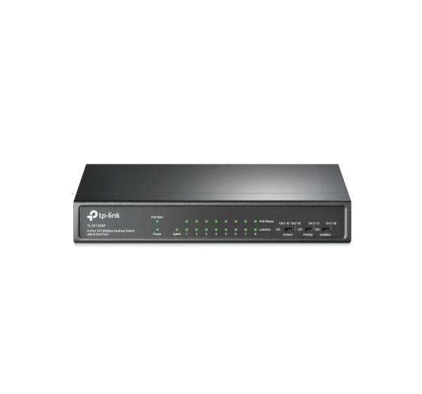 TP-Link 9-Port 10/100Mbps Desktop Switch with 8-Port PoE+