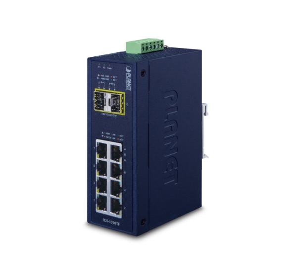 PLANET IGS-1020TF network switch Unmanaged Gigabit Ethernet (10/100/1000) Blue
