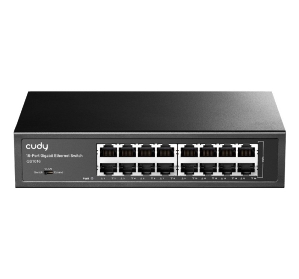 Cudy GS1016 network switch Unmanaged Gigabit Ethernet (10/100/1000) Black