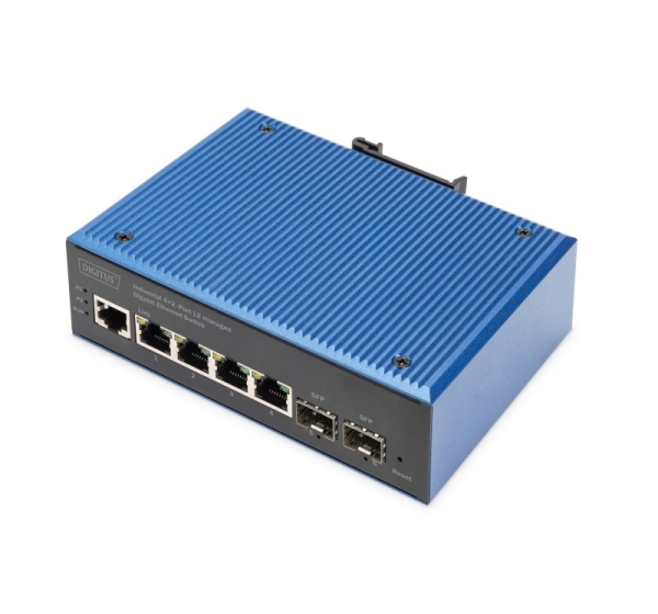 Digitus Industrial 4+2 -Port L2 managed Gigabit Ethernet Switch