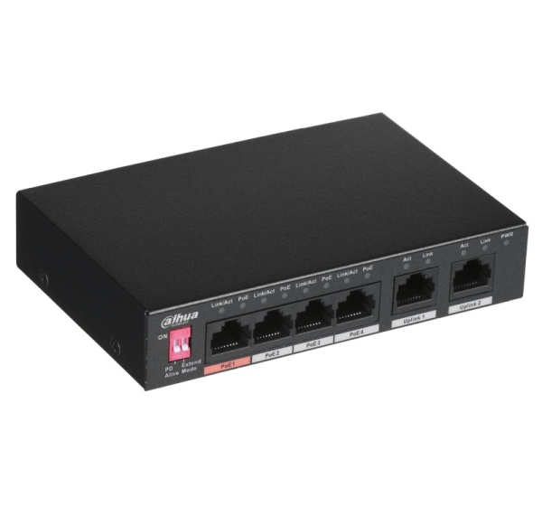 SWITCH DAHUA PFS3006-4ET-60-V2