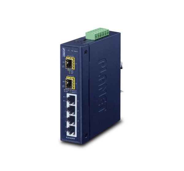 PLANET IGS-620TF network switch Unmanaged Gigabit Ethernet (10/100/1000) Blue
