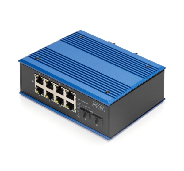 Digitus Industrial 8 + 2-port Gigabit Ethernet PoE switch
