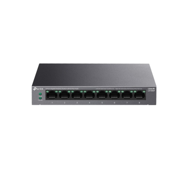 TP-Link LiteWave 8-Port Gigabit Desktop Switch with 8-Port PoE+