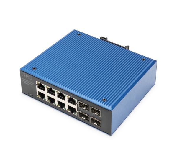 Digitus Industrial 8+4 port Gigabit Ethernet PoE switch