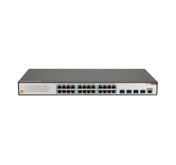 FiberHome S4820-28T-X-AC network switch Managed L2/L3 Gigabit Ethernet (10/100/1000) 1U Black, Grey