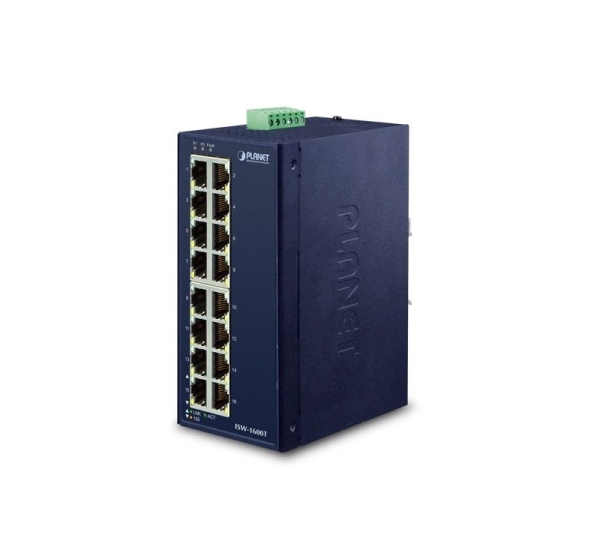 PLANET ISW-1600T network switch Unmanaged Fast Ethernet (10/100) Blue
