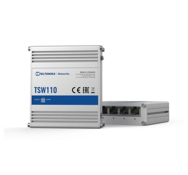 TELTONIKA TSW110 SWITCH 5X RJ45 1000MB/S, L2