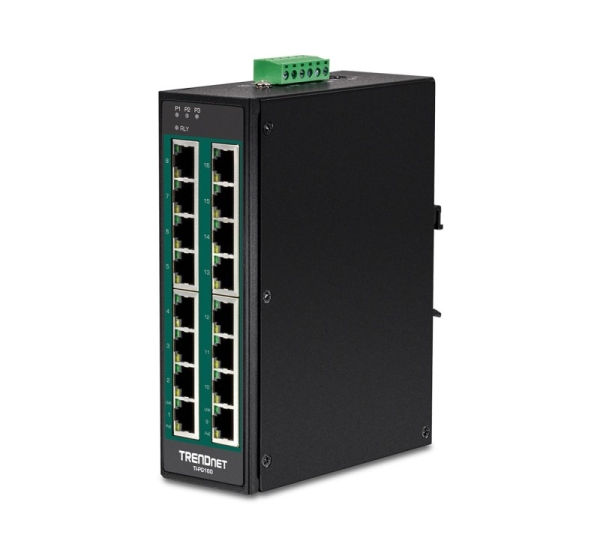 Trendnet TI-PG160 network switch Unmanaged Gigabit Ethernet (10/100/1000) Power over Ethernet (PoE) Black