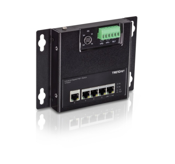 Trendnet TI-PG50F network switch Unmanaged Power over Ethernet (PoE) Black