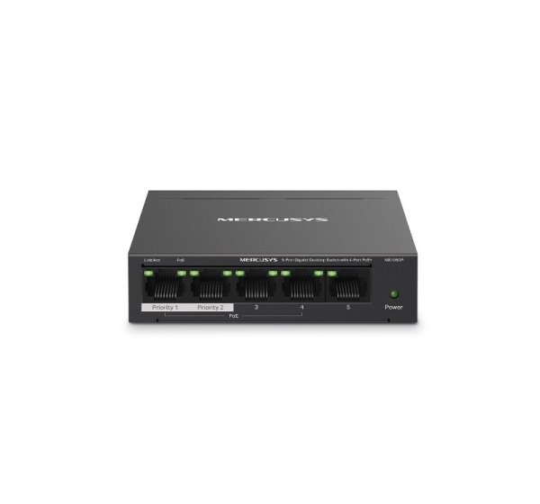 Mercusys 5-Port Gigabit Desktop Switch with 4-Port PoE+