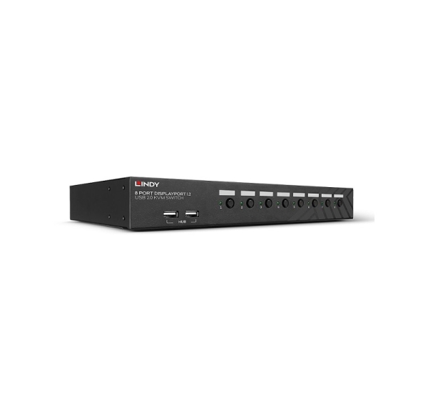 Lindy 8 Port DisplayPort 1.2, USB 2.0 and Audio KVM Switch