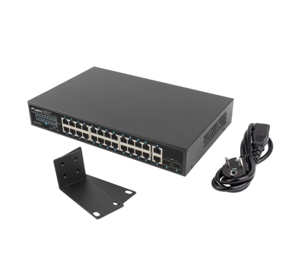 Lanberg RSGE-24P-2GE-2S-250 network switch Unmanaged