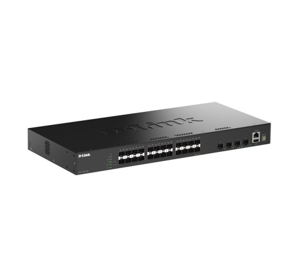 D-Link 28-Port Gigabit SFP Stackable Smart Managed Switch with 4 x 10G SFP+ Ports