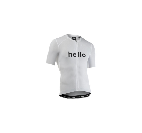 Koszulka rowerowa NORTHWAVE Blade Hello Goodbye Jersey S/s biała - M