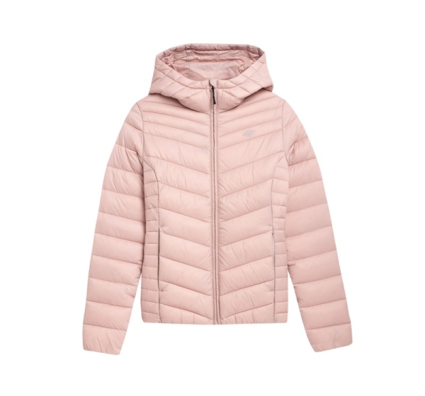 Women's down jacket 4F F095 light pink 4FSS23TDJAF095 56S