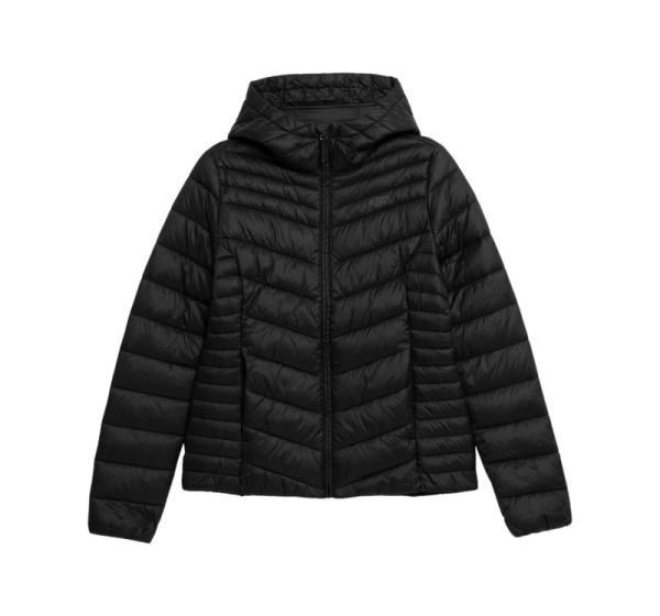 Women's down jacket 4F F095 deep black 4FSS23TDJAF095 20S