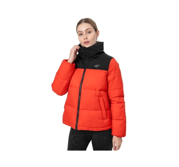 Women's jacket 4F red H4Z22 KUDP014 62S