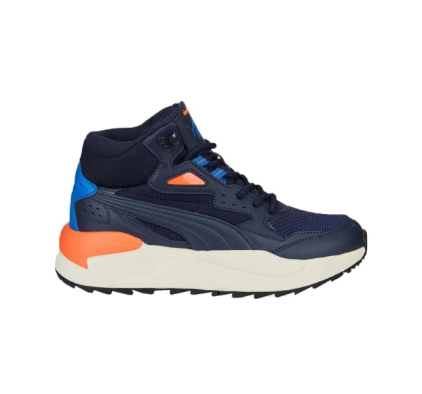 Puma X-Ray Speed Mid WTR Kids Shoes Navy Blue 387385 02