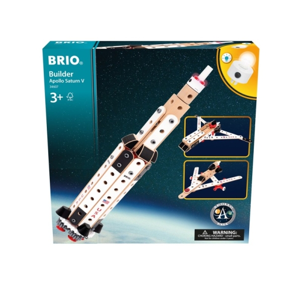 Zestaw konstrukcyjny Brio BUILDER NASA Apollo Saturn V / od 3 lat