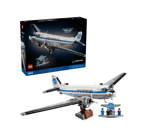 LEGO ICONS 11378 Douglas DC-3 PAN AM Airliner