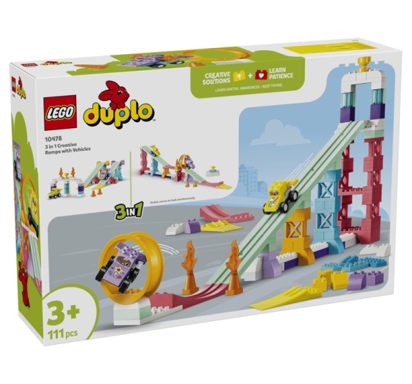 LEGO DUPLO 10478 3 in 1 Creative Ramps with Vehicles
