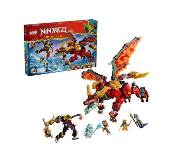LEGO NINJAGO 71868 Wyldfyre's Transforming Dragon Mech