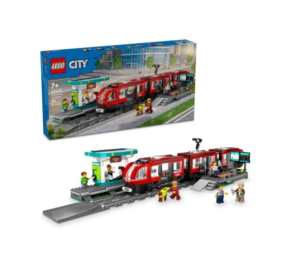 LEGO CITY 60423 Downtown Streetcar and Station