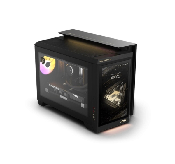 MSI MEG Vision X AI 2NVR7-290EU Intel Core Ultra 7 265K 64 GB DDR5-SDRAM 1 TB SSD NVIDIA GeForce RTX 5070 Ti Windows 11 Home Desktop PC Black