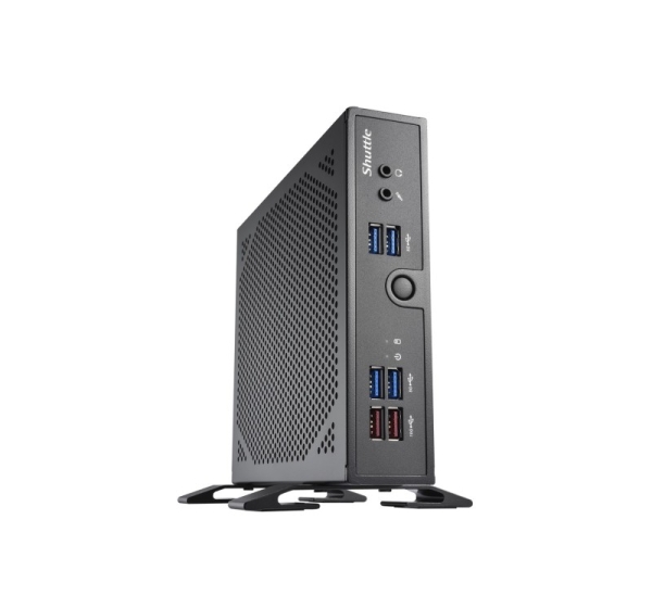 Shuttle XPC slim Barebone DS50U, Intel Celeron 7305, 2x LAN (1x 2.5Gbit ,1x 1Gbit), 1xCOM,1xHDMI,1xDP, 1x VGA, fanless, 24/7 permanent operation