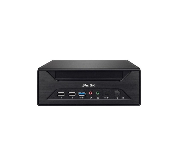 Shuttle XPC slim Barebone XH610 - S1700, Intel H610, 1xDP, 1xHDMI, 1x VGA, 2x COM (RS232), 2x LAN (2.5G and 1G), 1x slim5.25", 2x 3.5", 2x M.2, 24/7 permanent operation