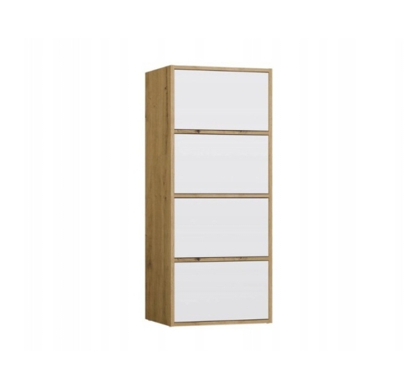 ALMA CHEST OF DRAWERS ARTISAN OAK/WHITE