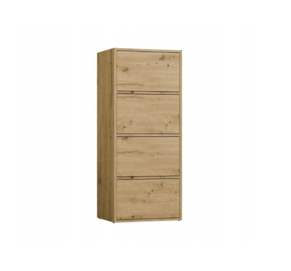 ALMA CHEST OF DRAWERS, ANTHRACITE/ARTISAN OAK